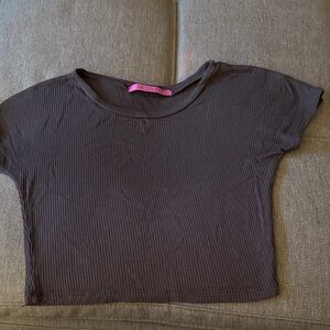 Jac Parker Ribbed Cap Sleeve Women’s T Shirt in Navy. Size XS.